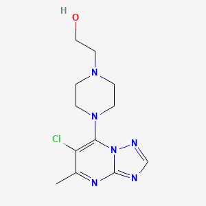 2-[4-(6-chloro-5-methyl[1,2,4]triazolo[1,5-a]pyrimidin-7-yl)-1-piperazinyl]ethanol