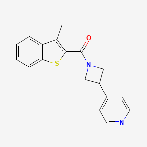 4-{1-[(3-methyl-1-benzothien-2-yl)carbonyl]-3-azetidinyl}pyridine