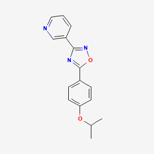 3-[5-(4-isopropoxyphenyl)-1,2,4-oxadiazol-3-yl]pyridine