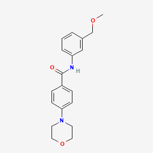 N-[3-(methoxymethyl)phenyl]-4-(4-morpholinyl)benzamide