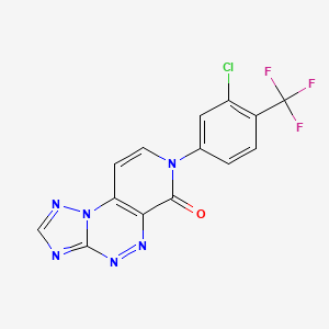 molecular formula C14H6ClF3N6O B5476380 7-[3-chloro-4-(trifluoromethyl)phenyl]pyrido[4,3-e][1,2,4]triazolo[5,1-c][1,2,4]triazin-6(7H)-one 