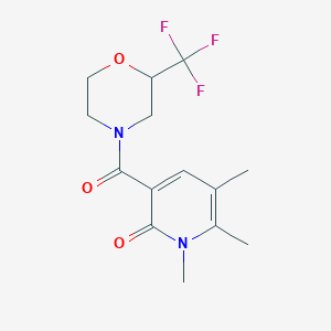 1,5,6-trimethyl-3-{[2-(trifluoromethyl)morpholin-4-yl]carbonyl}pyridin-2(1H)-one