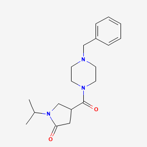 4-[(4-benzyl-1-piperazinyl)carbonyl]-1-isopropyl-2-pyrrolidinone