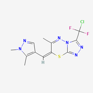 3-[CHLORO(DIFLUORO)METHYL]-7-[(E)-1-(1,5-DIMETHYL-1H-PYRAZOL-4-YL)METHYLIDENE]-6-METHYL-7H-[1,2,4]TRIAZOLO[3,4-B][1,3,4]THIADIAZINE