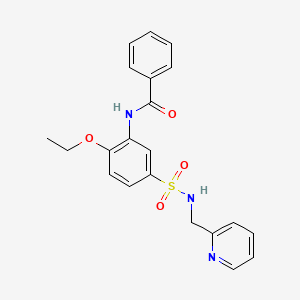 N-(2-ethoxy-5-{[(2-pyridinylmethyl)amino]sulfonyl}phenyl)benzamide