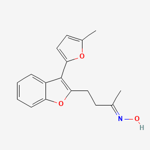 4-[3-(5-methyl-2-furyl)-1-benzofuran-2-yl]-2-butanone oxime