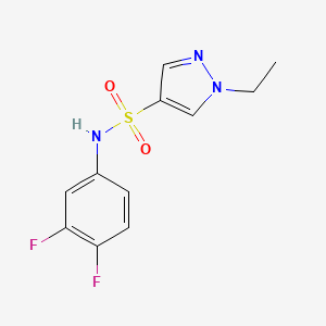 N-(3,4-difluorophenyl)-1-ethyl-1H-pyrazole-4-sulfonamide