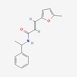 (E)-3-(5-methylfuran-2-yl)-N-(1-phenylethyl)acrylamide