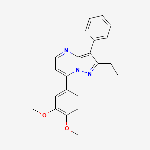 7-(3,4-dimethoxyphenyl)-2-ethyl-3-phenylpyrazolo[1,5-a]pyrimidine