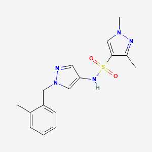 1,3-DIMETHYL-N~4~-[1-(2-METHYLBENZYL)-1H-PYRAZOL-4-YL]-1H-PYRAZOLE-4-SULFONAMIDE