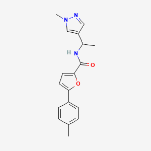 5-(4-methylphenyl)-N-[1-(1-methyl-1H-pyrazol-4-yl)ethyl]-2-furamide