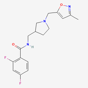 2,4-difluoro-N-({1-[(3-methylisoxazol-5-yl)methyl]pyrrolidin-3-yl}methyl)benzamide