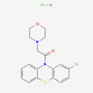 molecular formula C18H18Cl2N2O2S B5476567 2-chloro-10-(4-morpholinylacetyl)-10H-phenothiazine hydrochloride 