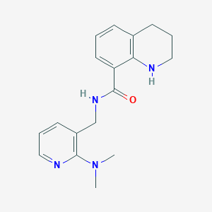 N-{[2-(dimethylamino)pyridin-3-yl]methyl}-1,2,3,4-tetrahydroquinoline-8-carboxamide