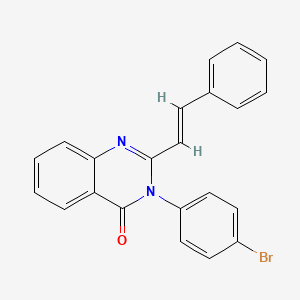 3-(4-bromophenyl)-2-(2-phenylvinyl)-4(3H)-quinazolinone