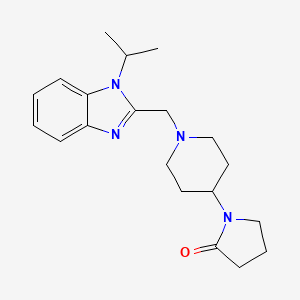 1-{1-[(1-isopropyl-1H-benzimidazol-2-yl)methyl]piperidin-4-yl}pyrrolidin-2-one