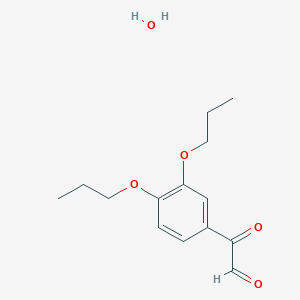 molecular formula C14H20O5 B5476597 2-(3,4-Dipropoxyphenyl)-2-oxoacetaldehyde;hydrate 