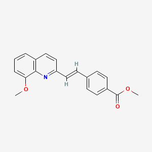 methyl 4-[2-(8-methoxy-2-quinolinyl)vinyl]benzoate