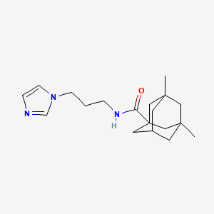 N-[3-(1H-imidazol-1-yl)propyl]-3,5-dimethyl-1-adamantanecarboxamide