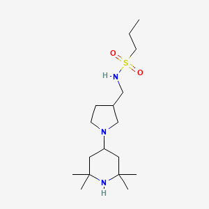 N-{[1-(2,2,6,6-tetramethylpiperidin-4-yl)pyrrolidin-3-yl]methyl}propane-1-sulfonamide