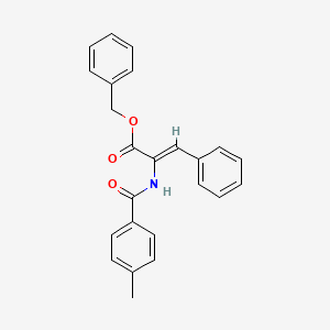 molecular formula C24H21NO3 B5476686 benzyl 2-[(4-methylbenzoyl)amino]-3-phenylacrylate 