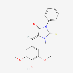 5-(4-hydroxy-3,5-dimethoxybenzylidene)-1-methyl-3-phenyl-2-thioxo-4-imidazolidinone