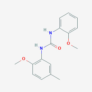 molecular formula C16H18N2O3 B5476737 1-(2-Methoxy-5-methylphenyl)-3-(2-methoxyphenyl)urea 