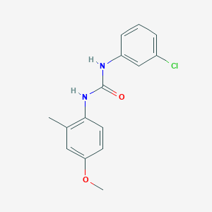 molecular formula C15H15ClN2O2 B5476763 1-(3-Chlorophenyl)-3-(4-methoxy-2-methylphenyl)urea 