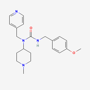 N'-(4-methoxybenzyl)-N-(1-methyl-4-piperidinyl)-N-(4-pyridinylmethyl)urea