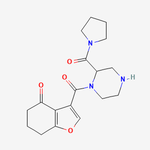 3-{[2-(1-pyrrolidinylcarbonyl)-1-piperazinyl]carbonyl}-6,7-dihydro-1-benzofuran-4(5H)-one