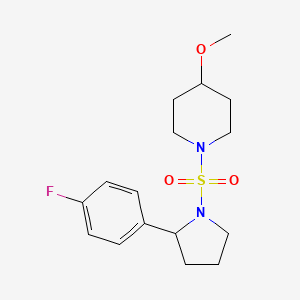 1-{[2-(4-fluorophenyl)-1-pyrrolidinyl]sulfonyl}-4-methoxypiperidine