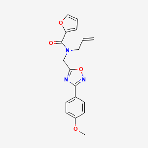 molecular formula C18H17N3O4 B5476804 N-allyl-N-{[3-(4-methoxyphenyl)-1,2,4-oxadiazol-5-yl]methyl}-2-furamide 