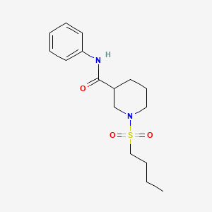 molecular formula C16H24N2O3S B5476805 1-butylsulfonyl-N-phenylpiperidine-3-carboxamide 