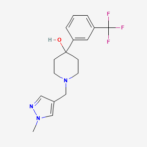 1-[(1-methyl-1H-pyrazol-4-yl)methyl]-4-[3-(trifluoromethyl)phenyl]-4-piperidinol