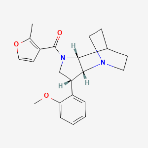 [(2R,3R,6R)-3-(2-methoxyphenyl)-1,5-diazatricyclo[5.2.2.02,6]undecan-5-yl]-(2-methylfuran-3-yl)methanone