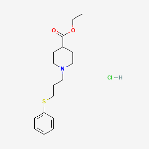 molecular formula C17H26ClNO2S B5476823 ethyl 1-[3-(phenylthio)propyl]-4-piperidinecarboxylate hydrochloride 