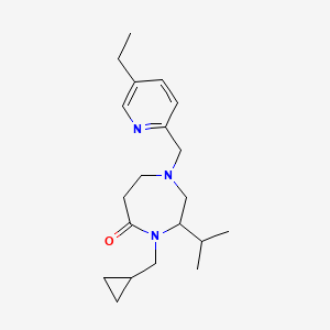 4-(cyclopropylmethyl)-1-[(5-ethylpyridin-2-yl)methyl]-3-isopropyl-1,4-diazepan-5-one