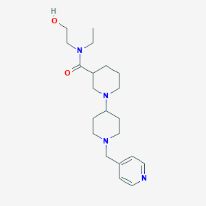 N-ethyl-N-(2-hydroxyethyl)-1'-(pyridin-4-ylmethyl)-1,4'-bipiperidine-3-carboxamide