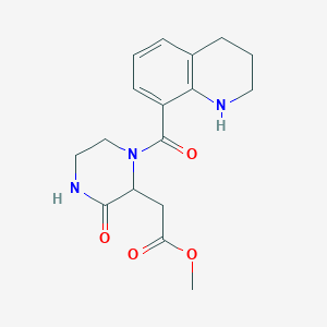 methyl [3-oxo-1-(1,2,3,4-tetrahydroquinolin-8-ylcarbonyl)piperazin-2-yl]acetate