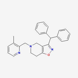 3-(diphenylmethyl)-5-[(3-methylpyridin-2-yl)methyl]-4,5,6,7-tetrahydroisoxazolo[4,5-c]pyridine