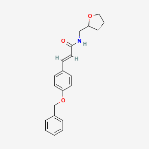 3-(4-(BENZYLOXY)PHENYL)-N-(TETRAHYDRO-2-FURANYLMETHYL)ACRYLAMIDE