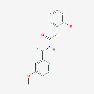 2-(2-fluorophenyl)-N-[1-(3-methoxyphenyl)ethyl]acetamide