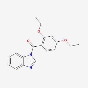 molecular formula C18H18N2O3 B5476937 1H-1,3-BENZIMIDAZOL-1-YL(2,4-DIETHOXYPHENYL)METHANONE 