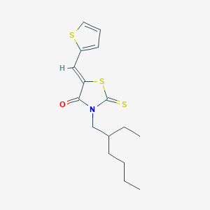 3-(2-ethylhexyl)-5-(2-thienylmethylene)-2-thioxo-1,3-thiazolidin-4-one