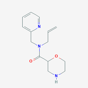 molecular formula C14H19N3O2 B5477015 N-allyl-N-(pyridin-2-ylmethyl)morpholine-2-carboxamide 