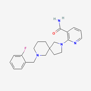 2-[7-(2-fluorobenzyl)-2,7-diazaspiro[4.5]dec-2-yl]nicotinamide