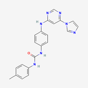 N-(4-{[6-(1H-imidazol-1-yl)-4-pyrimidinyl]amino}phenyl)-N'-(4-methylphenyl)urea