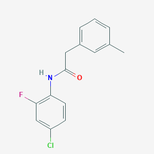 N-(4-chloro-2-fluorophenyl)-2-(3-methylphenyl)acetamide