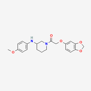 1-[(1,3-benzodioxol-5-yloxy)acetyl]-N-(4-methoxyphenyl)-3-piperidinamine