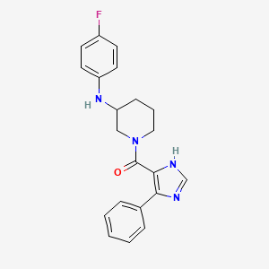 N-(4-fluorophenyl)-1-[(4-phenyl-1H-imidazol-5-yl)carbonyl]-3-piperidinamine